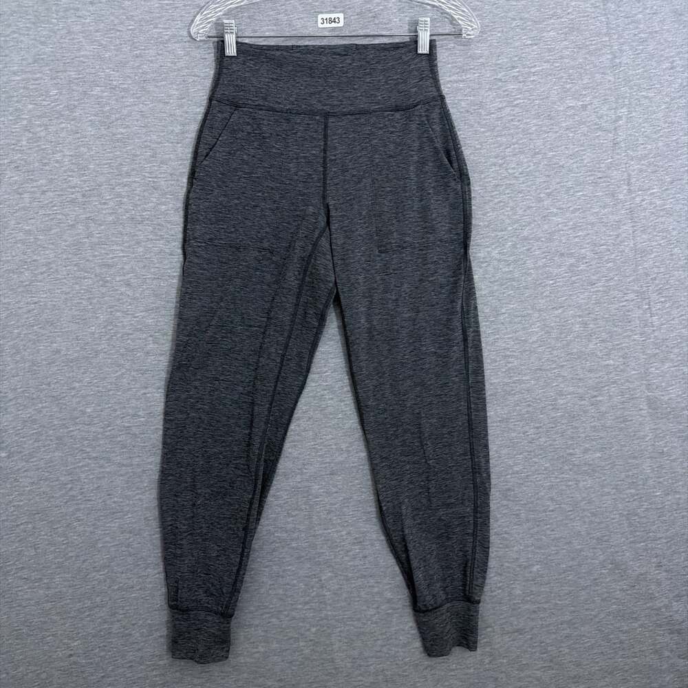 Lululemon Women's Size 6 High Rise Align Jogger Heathered Gray Stretch Pants